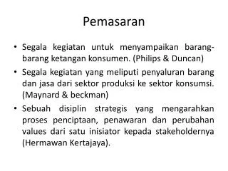 pemasaran