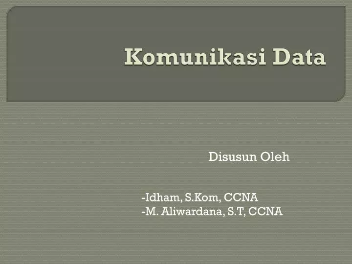 komunikasi data