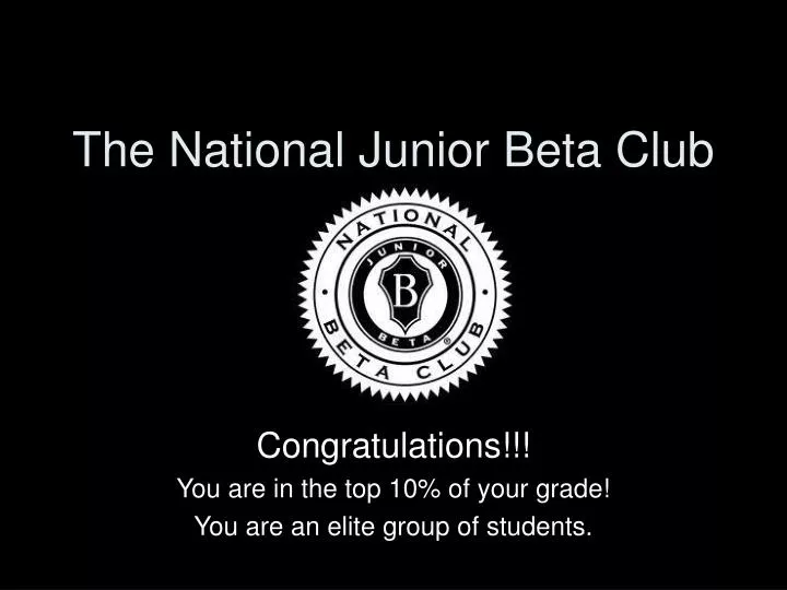 the national junior beta club