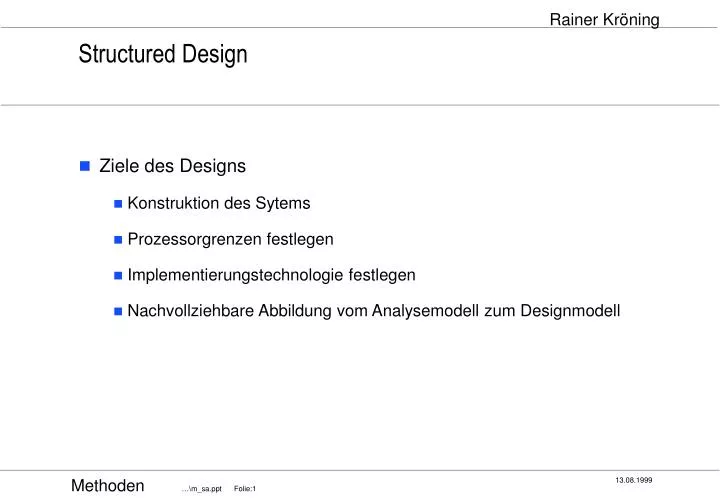 structured design