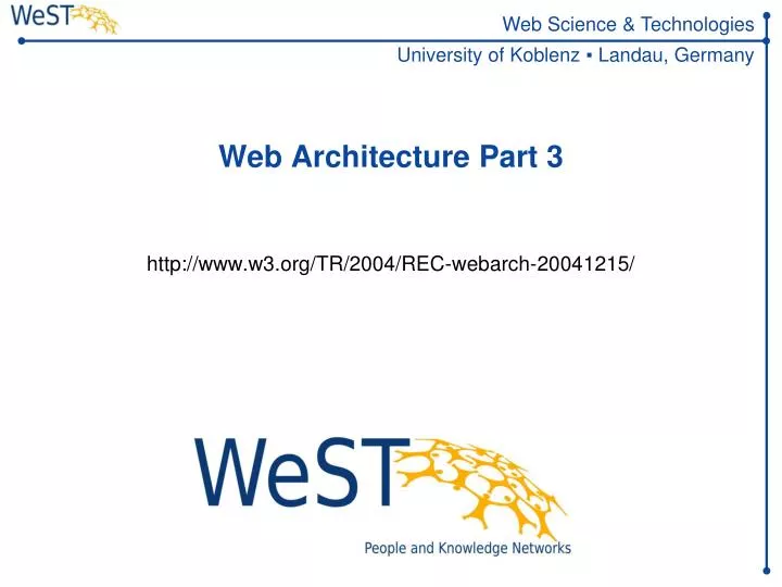 web architecture part 3