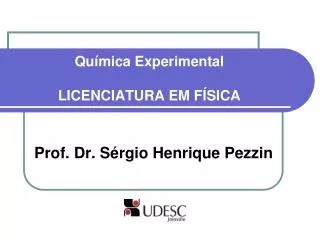 qu mica experimental licenciatura em f sica