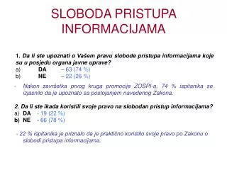 sloboda pristupa informacijama