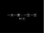一夫一 妻，一生一世 - slide 1