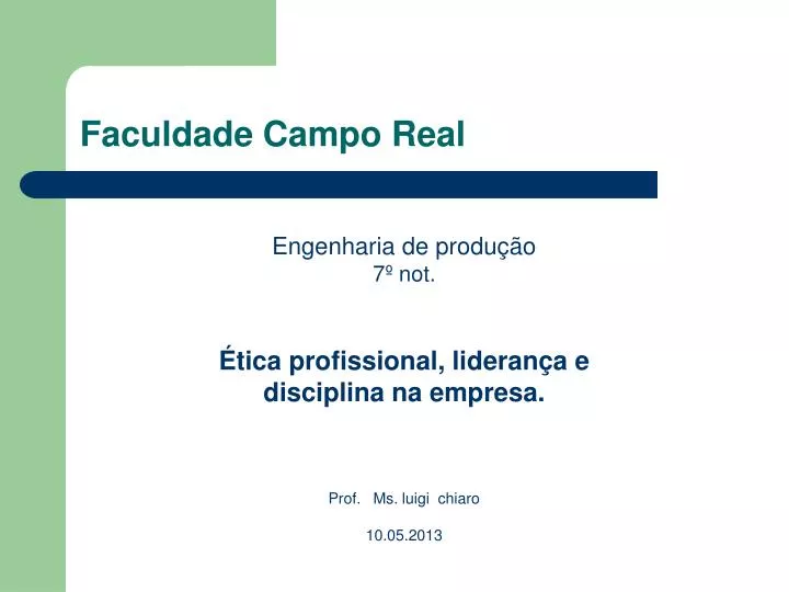 faculdade campo real