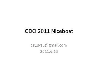 gdoi2011 niceboat
