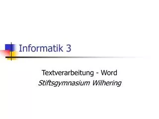 informatik 3