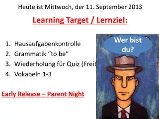 learning target lernziel