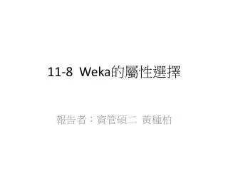 11 8 weka