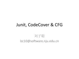 junit codecover cfg