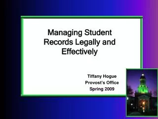 Managing Student Records Legally and Effectively