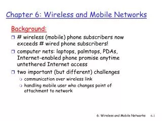chapter 6 wireless and mobile networks