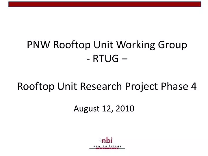 pnw rooftop unit working group rtug rooftop unit research project phase 4