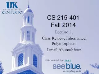 CS 215-401 Fall 2014