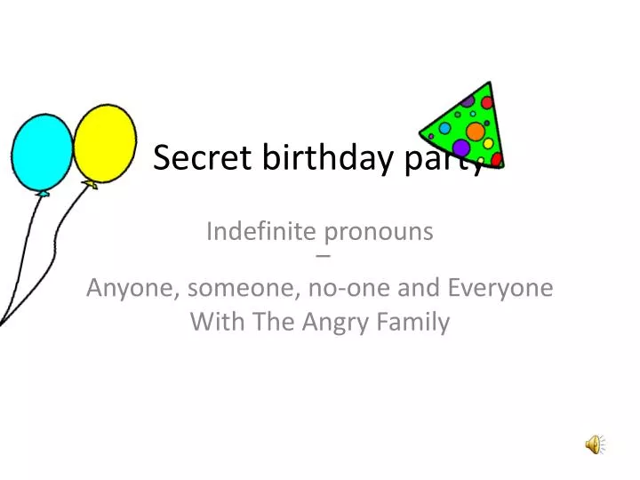 secret birthday party