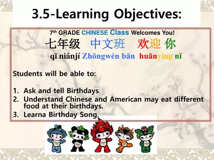 3 5 learning objectives