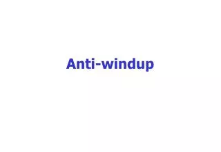 anti windup