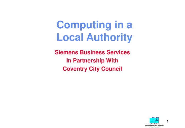 computing in a local authority