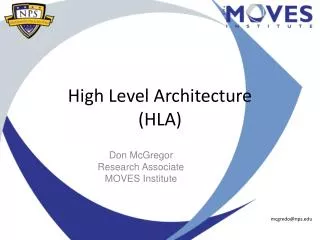High Level Architecture (HLA)