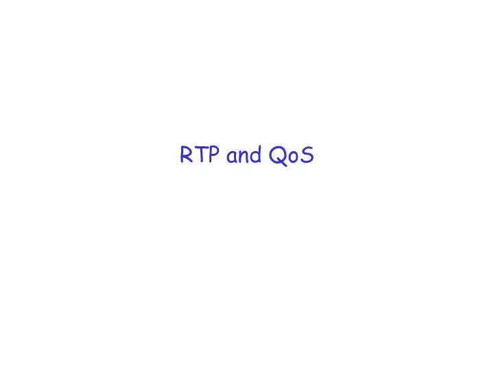 rtp and qos