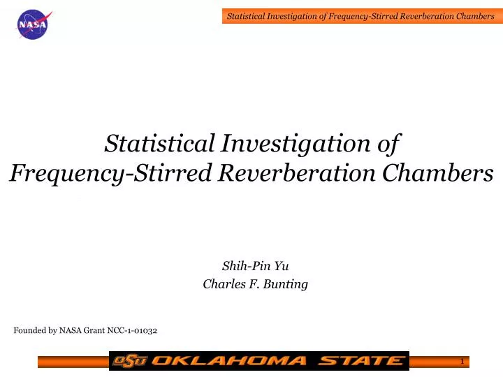 statistical investigation of frequency stirred reverberation chambers