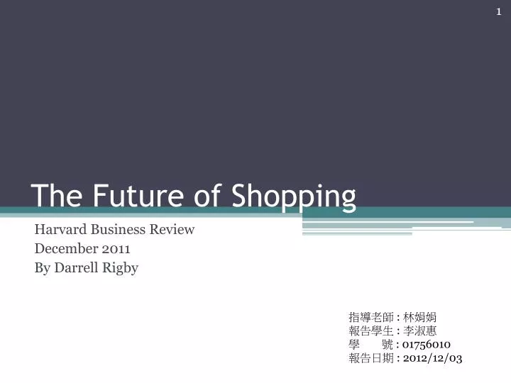 the future of shopping