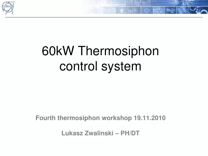 60kw thermosiphon control system