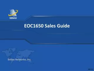 EOC1650 Sales Guide