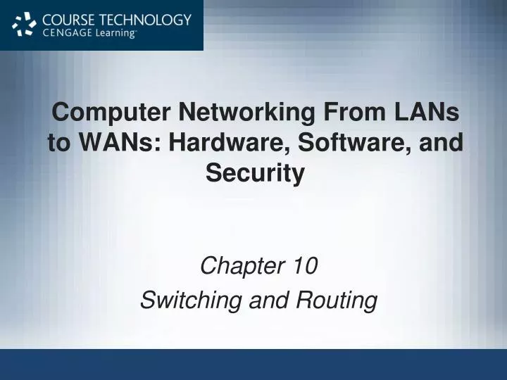 computer networking from lans to wans hardware software and security