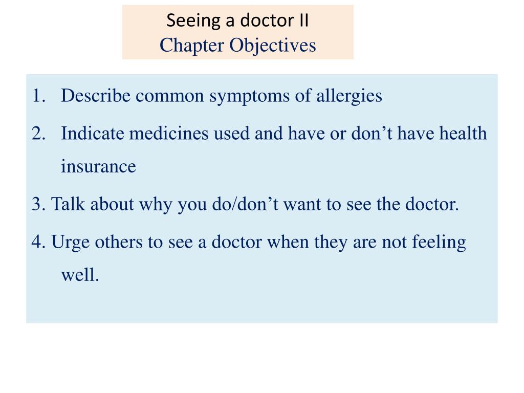 Describe common symptoms of allergies - slide 1