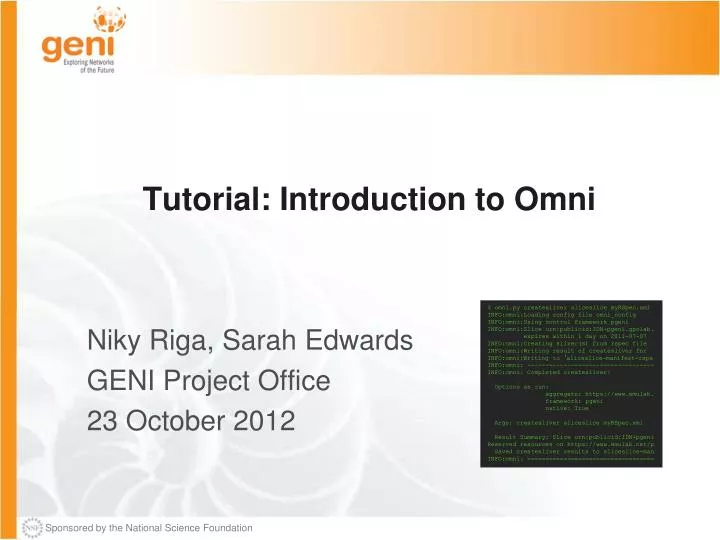 tutorial introduction to omni