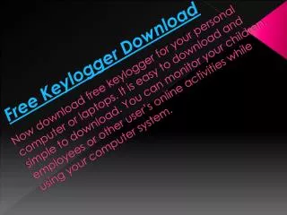 Download Free Keylogger Software
