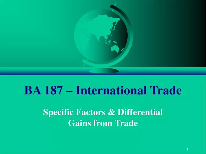 ba 187 international trade