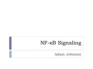 NF- ? B Signaling