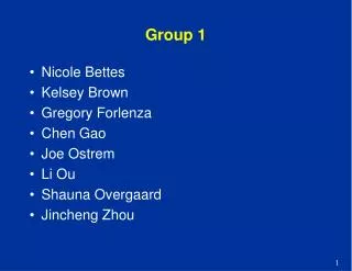 Group 1