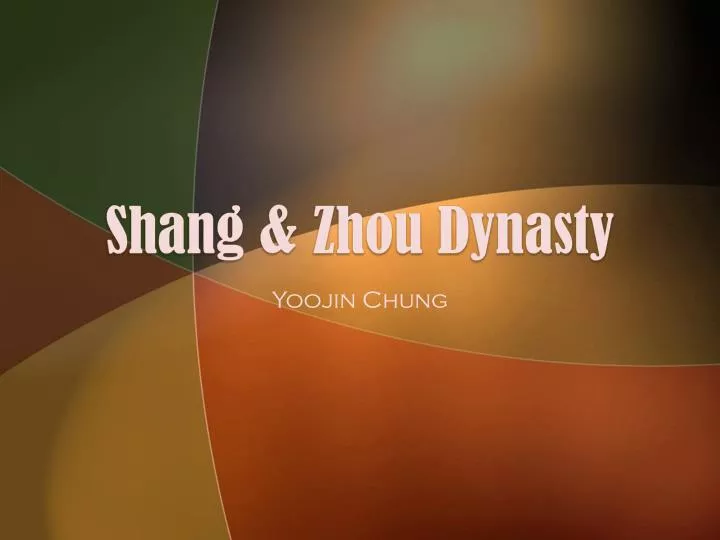 shang zhou dynasty