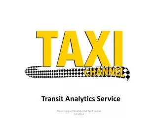 Transit Analytics Service