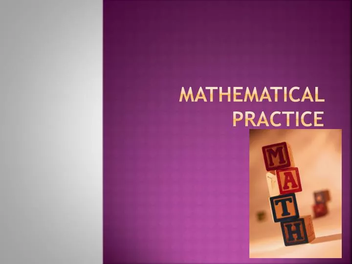 mathematical practice