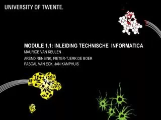 module 1 1 inleiding technische informatica