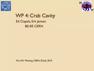 WP 4: Crab Cavity
