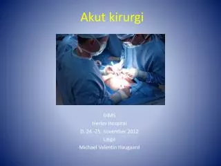 akut kirurgi