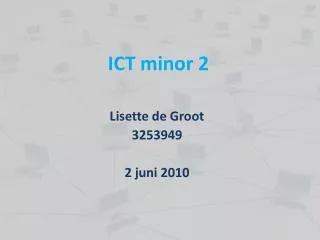 ict minor 2