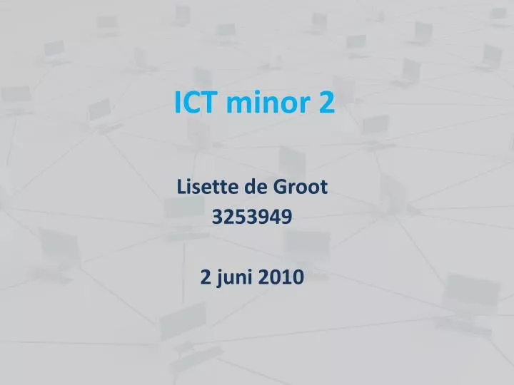 ict minor 2