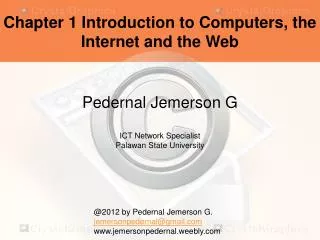 Pedernal Jemerson G ICT Network Specialist Palawan State University