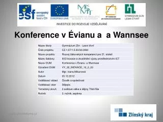 konference v vianu a a wannsee