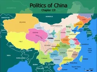 Politics of China Chapter 13!