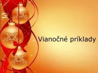 viano n pr klady