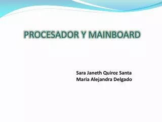 procesador y mainboard