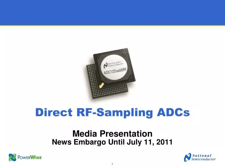 direct rf sampling adcs