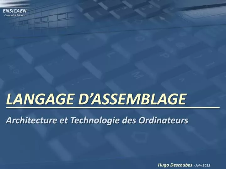 langage d assemblage